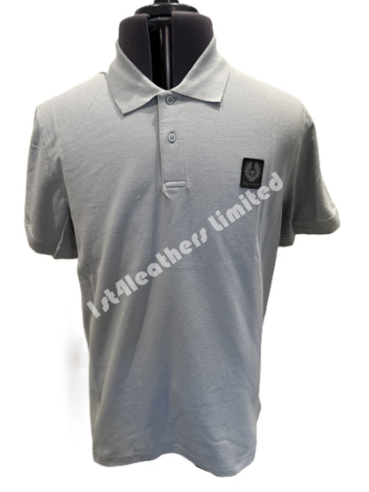BELSTAFF STEWARTON PIQUE COTTON POLO SHIRT QUARRY BLUE RRP £95 BNWT