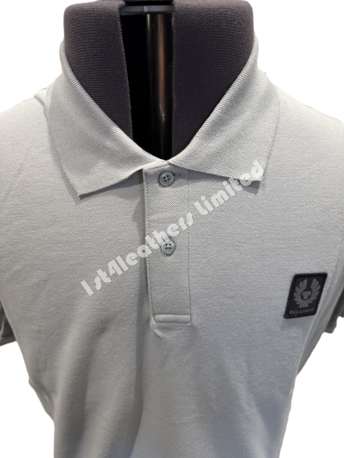 BELSTAFF STEWARTON PIQUE COTTON POLO SHIRT QUARRY BLUE RRP £95 BNWT