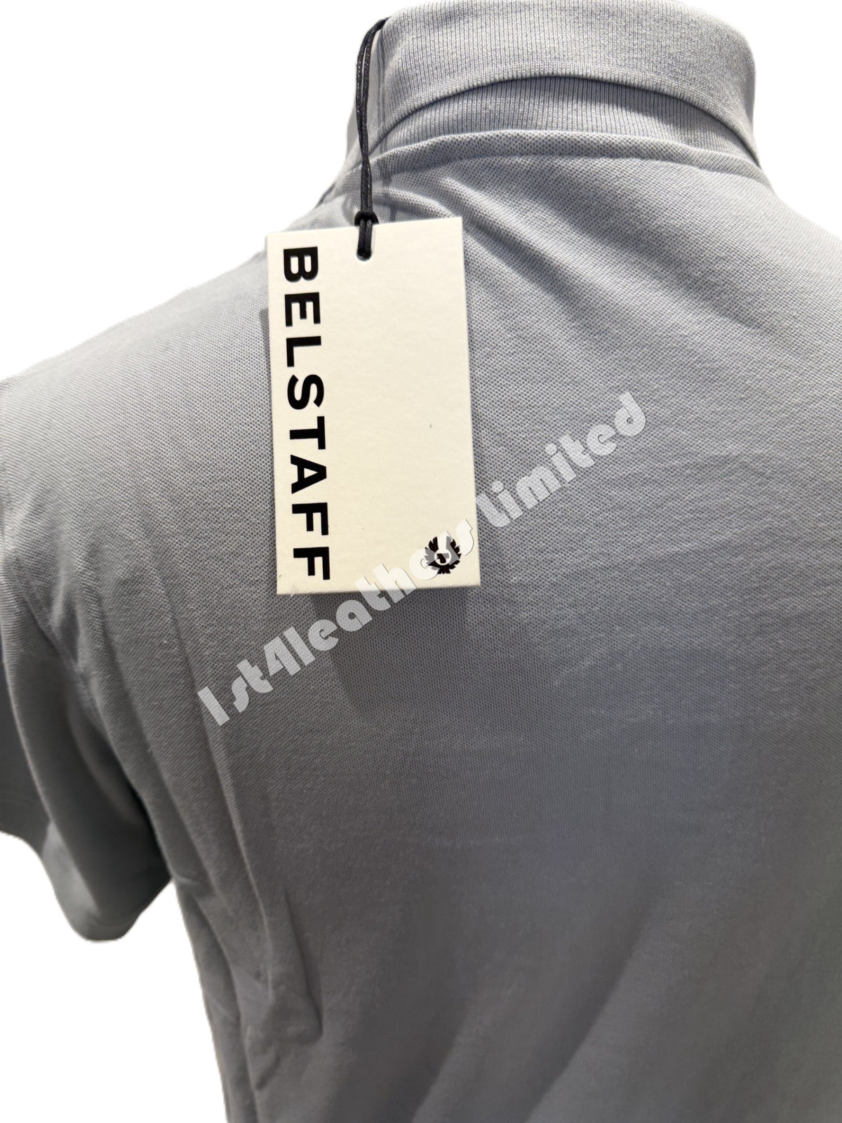 BELSTAFF STEWARTON PIQUE COTTON POLO SHIRT QUARRY BLUE RRP £95 BNWT