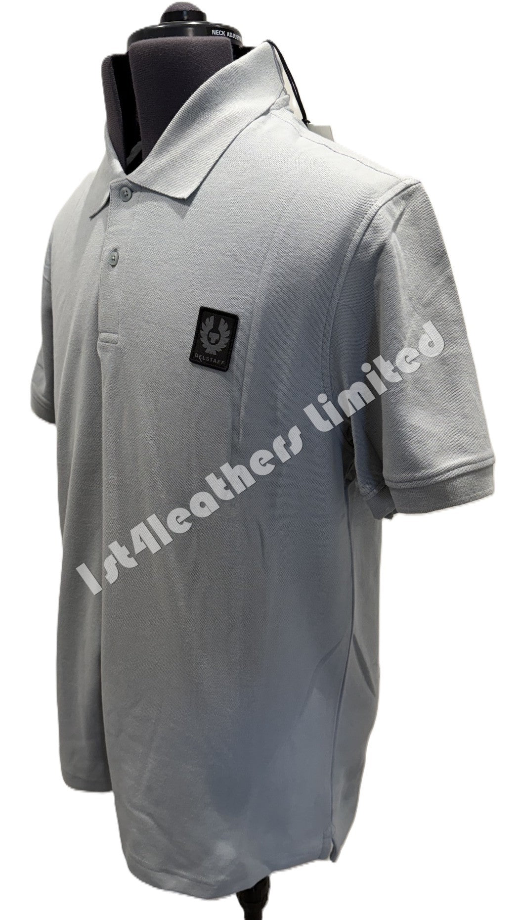 BELSTAFF STEWARTON PIQUE COTTON POLO SHIRT QUARRY BLUE RRP £95 BNWT