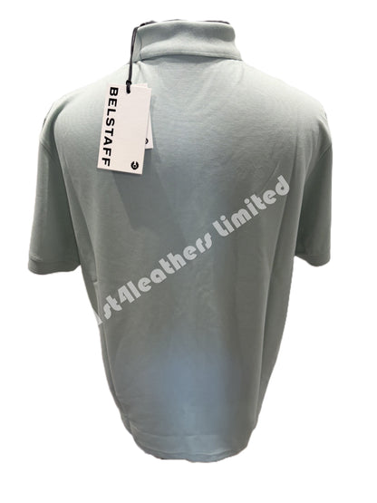 BELSTAFF PHOENIX PATCH PIQUE COTTON POLO SHIRT BREEZE GREEN RRP £95 BNWT