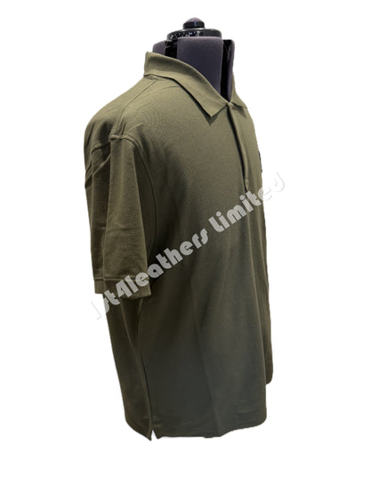 BELSTAFF STEWARTON PIQUE COTTON POLO SHIRT TRUE OLIVE RRP £95 BNWT