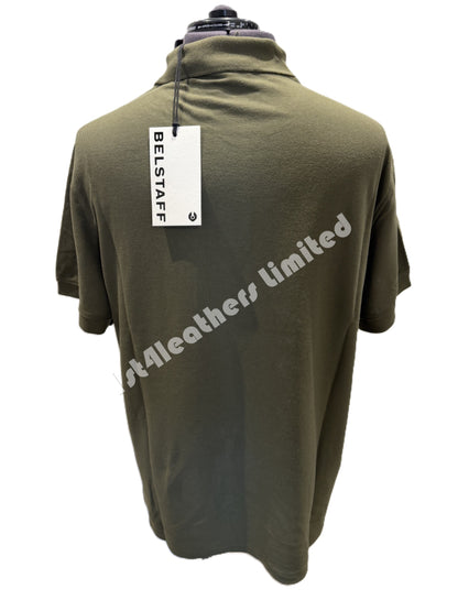 BELSTAFF STEWARTON PIQUE COTTON POLO SHIRT TRUE OLIVE RRP £95 BNWT