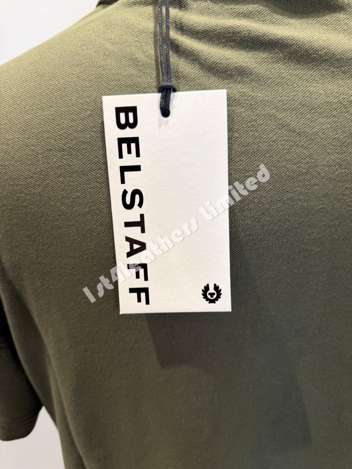 BELSTAFF STEWARTON PIQUE COTTON POLO SHIRT TRUE OLIVE RRP £95 BNWT