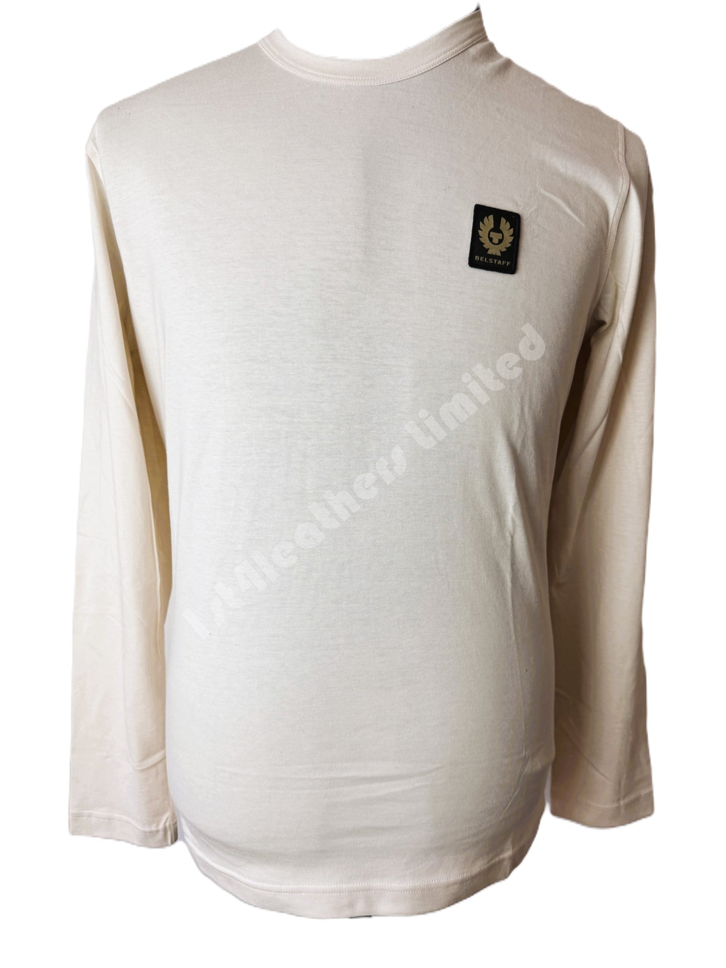 BELSTAFF PHOENIX PATCH LONG SLEEVE T-SHIRT MOONBEAM RRP £75 BNWT