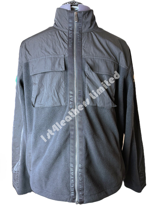 Belstaff Halstead Multi Media Fleece Jacket in Black