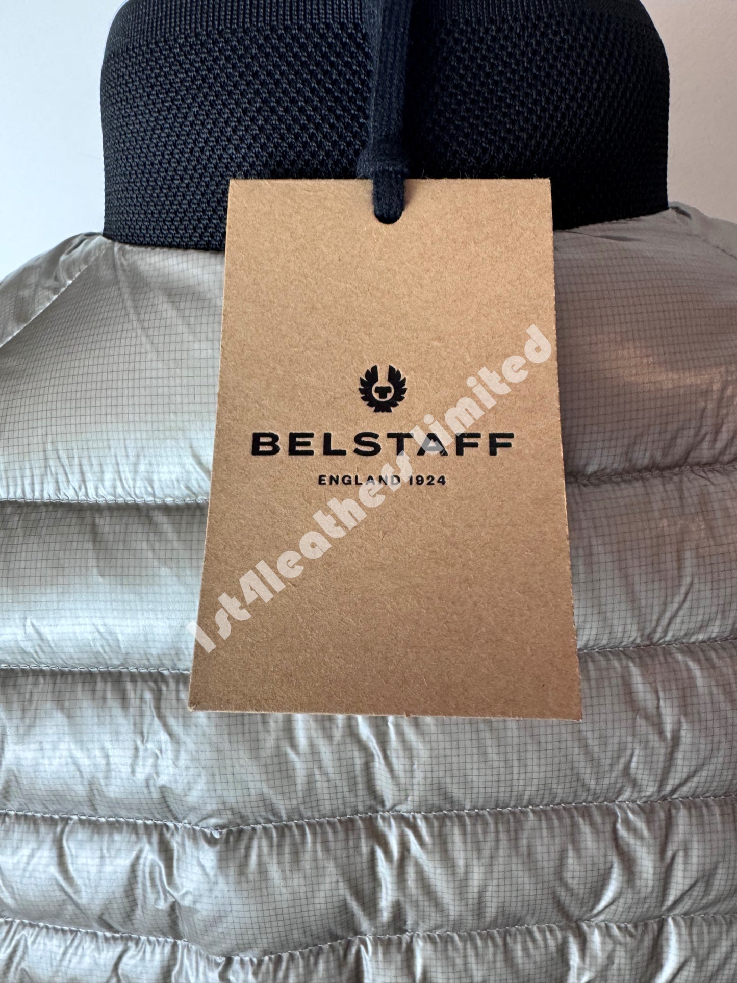 BELSTAFF AIRFRAME ULTRA LIGHTWEIGHT DOWN PUFFA JACKET SILVER UK42 XL RRP £425 NEW