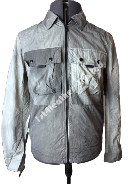 BELSTAFF TACTICAL WAVE DYE OVERSHIRT JACKET OLD SILVER RRP £275 BNWT