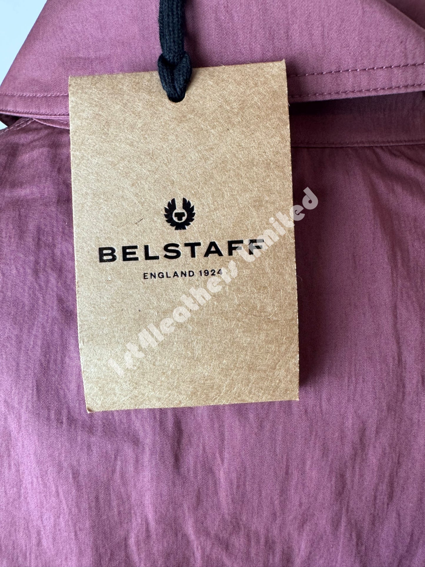 BELSTAFF RAIL COTTON BLEND GABARDINE OVERSHIRT IN MULBERRY RRP £250