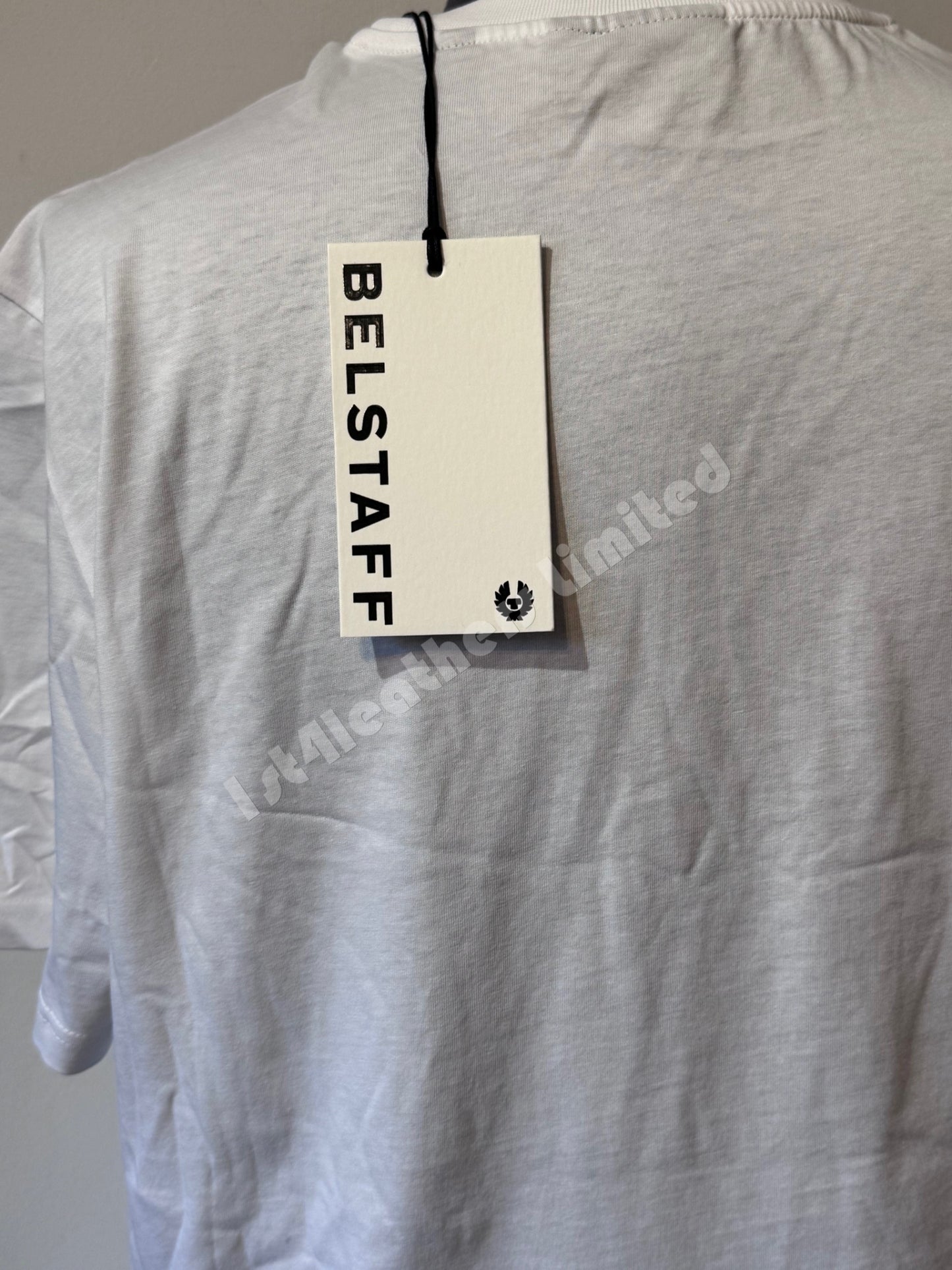 BELSTAFF MONKFORD PHOENIX PATCH T-SHIRT WHITE 2XL RRP £60 BNWT