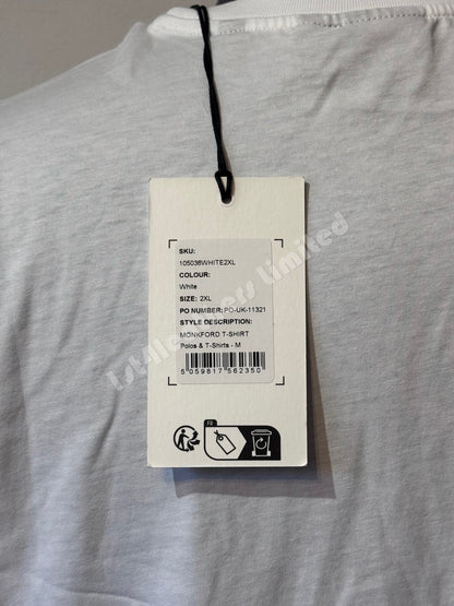 BELSTAFF MONKFORD PHOENIX PATCH T-SHIRT WHITE 2XL RRP £60 BNWT