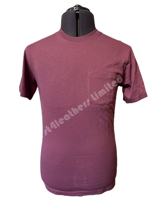 BELSTAFF THOM COTTON POCKET T-SHIRT MULBERRY RRP £60 BNWT