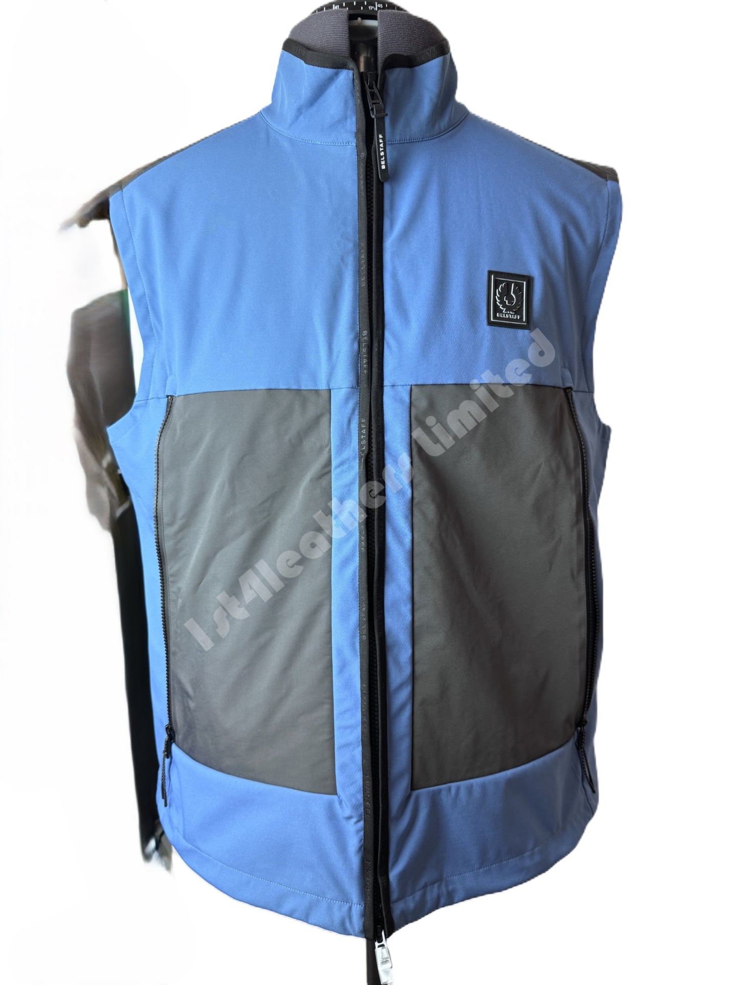 BELSTAFF RATIO SHELL GILET FORWARD BLUE IT58 UK38 MEDIUM RRP £250 BNWT