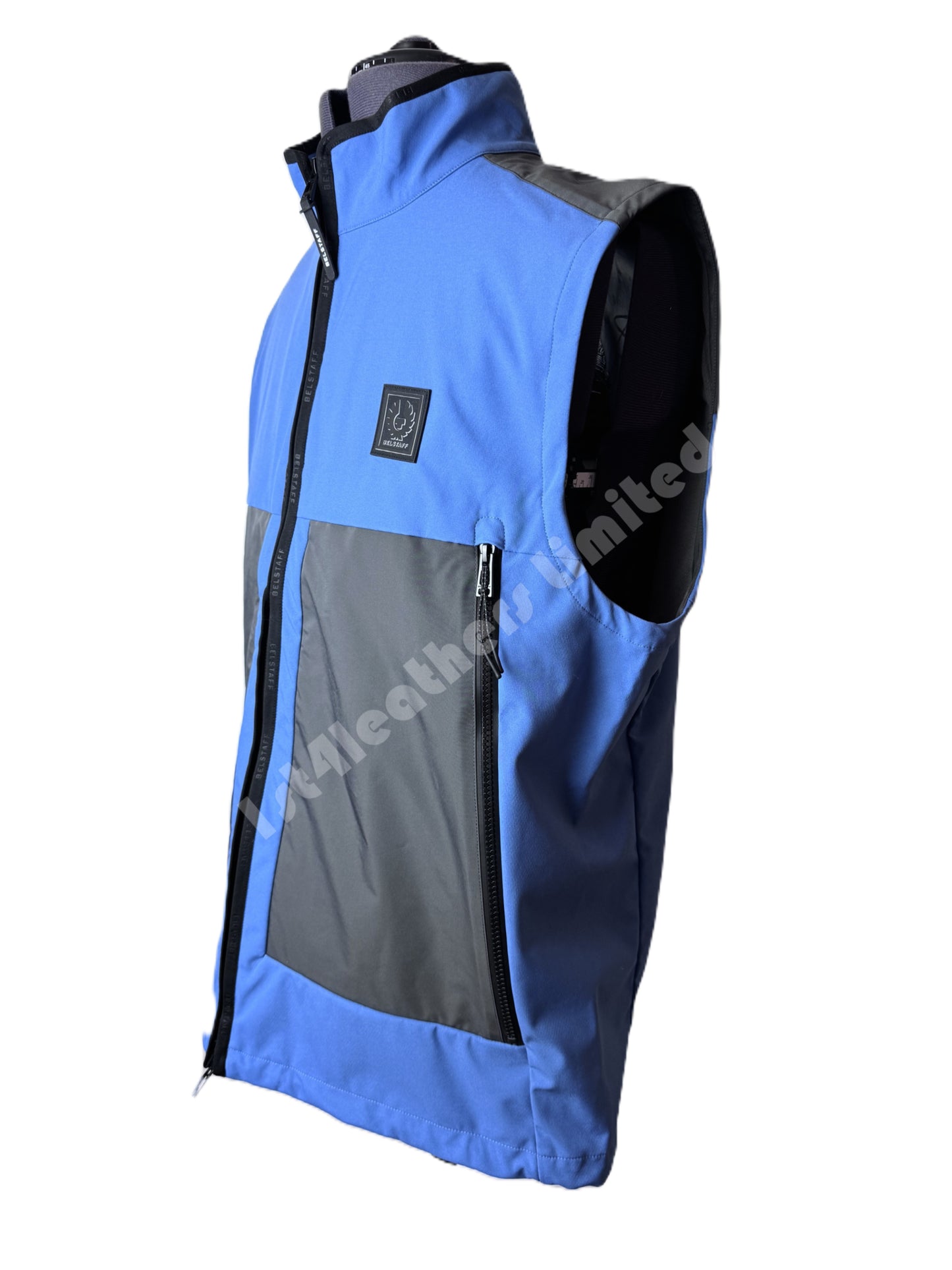 BELSTAFF RATIO SHELL GILET FORWARD BLUE IT58 UK38 MEDIUM RRP £250 BNWT