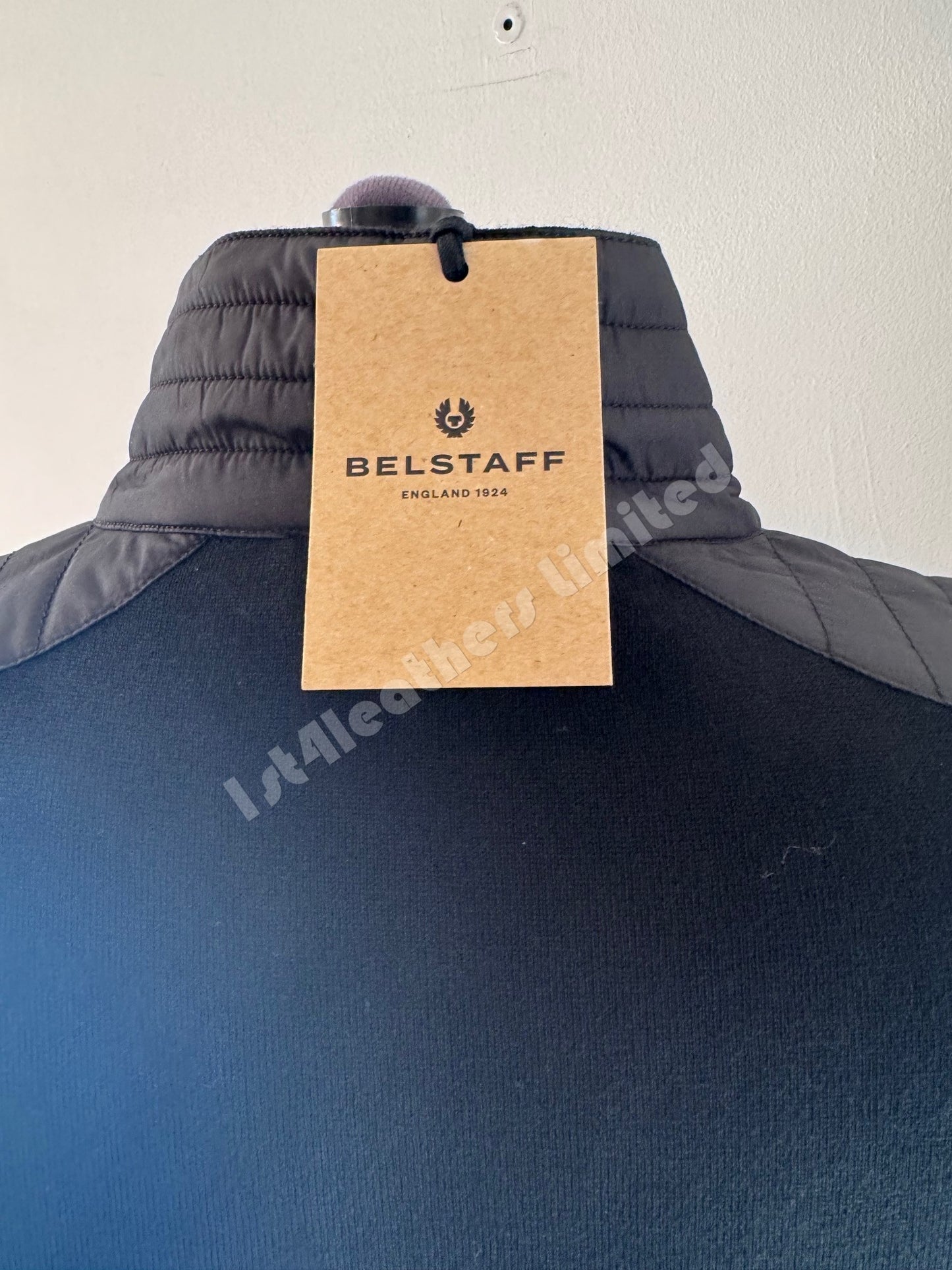 BELSTAFF KILMINGTON QUARTER ZIP MERINO WOOL JUMPER BLACK 2XL RRP £195 BNWT