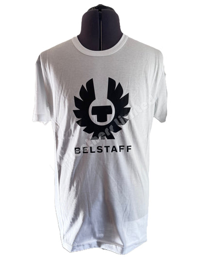 BELSTAFF PHOENIX LOGO COTTON T-SHIRT WHITE XL RRP £60 BNWT
