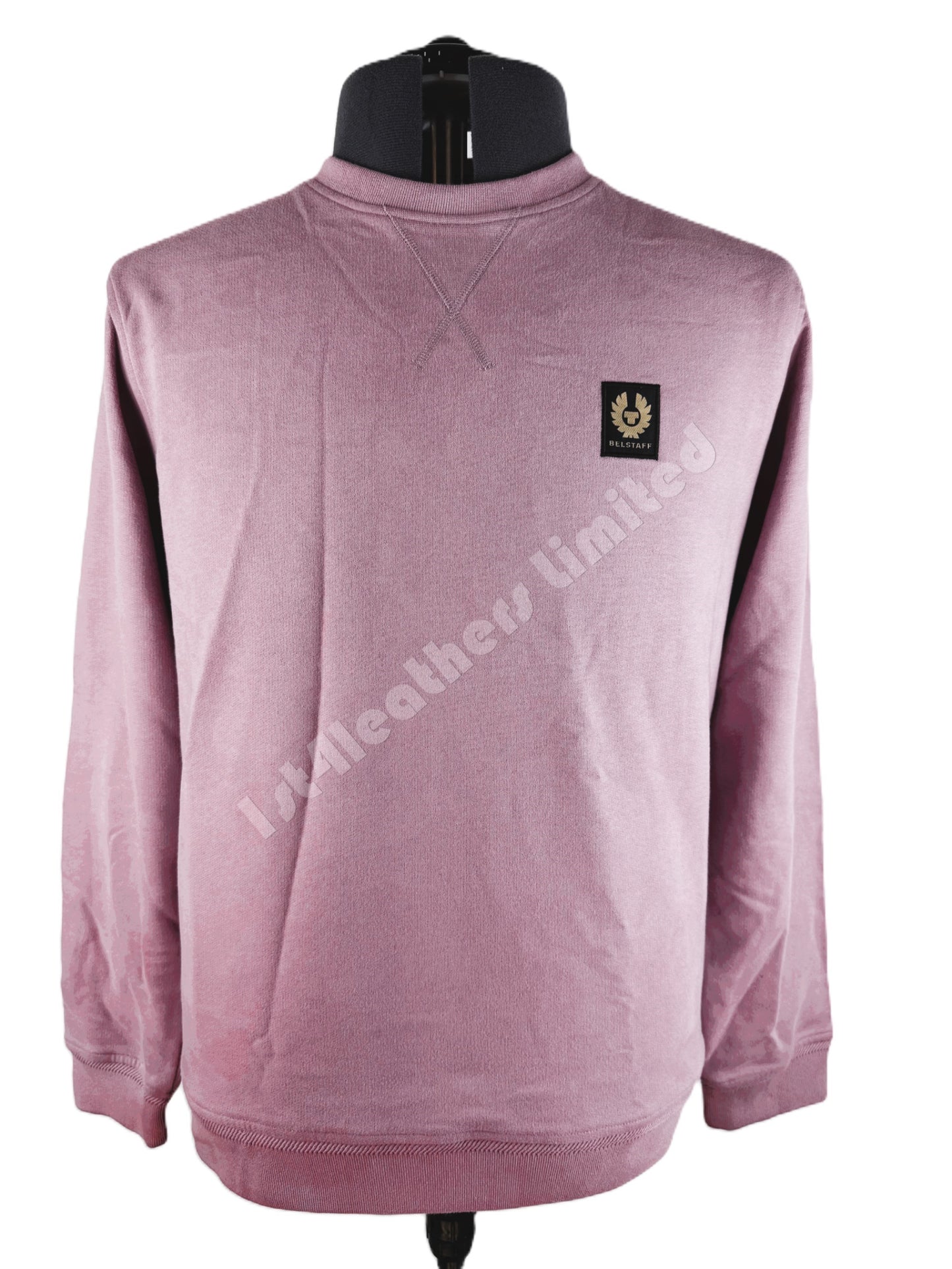 BELSTAFF PHOENIX PATCH COTTON FLEECE SWEATSHIRT ROSE PINK RRP £140 BNWT