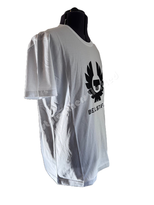 BELSTAFF PHOENIX LOGO COTTON T-SHIRT WHITE XL RRP £60 BNWT