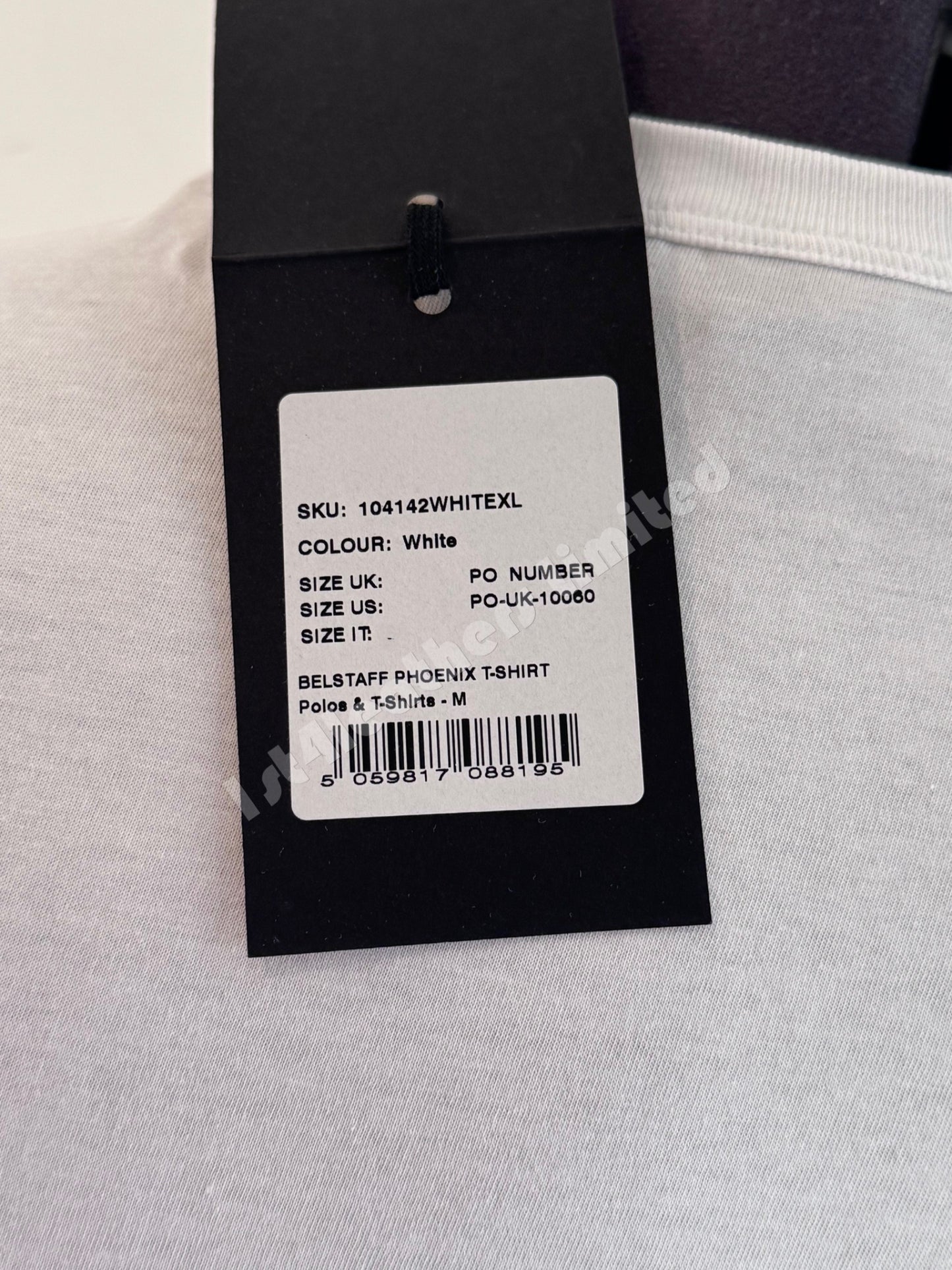 BELSTAFF PHOENIX LOGO COTTON T-SHIRT WHITE XL RRP £60 BNWT