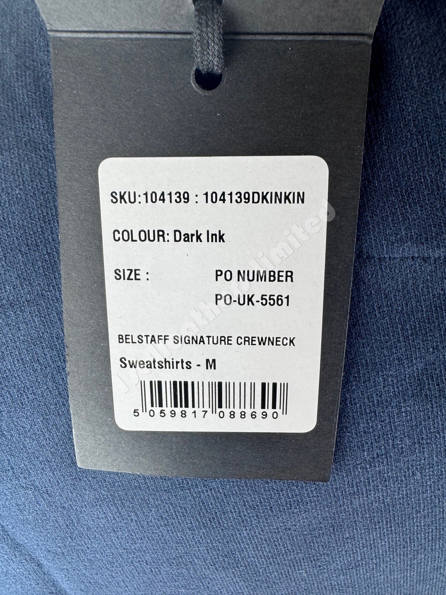 BELSTAFF SIGNATURE CREW NECK SWEATSHIRT DARK INK NAVY XL RRP £135 BNWT