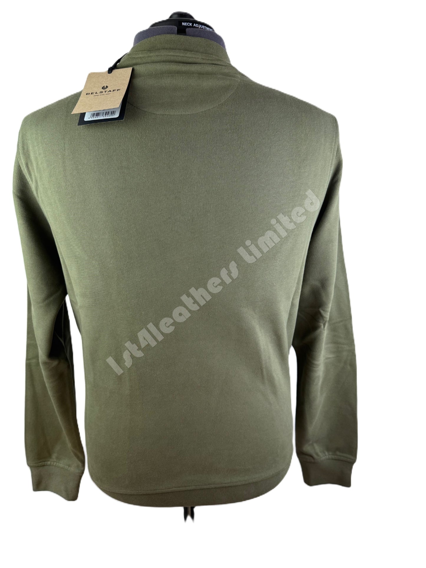 BELSTAFF SIGNATURE CREW NECK COTTON SWEATSHIRT TRUE OLIVE MEDIUM RRP £135 BNWT