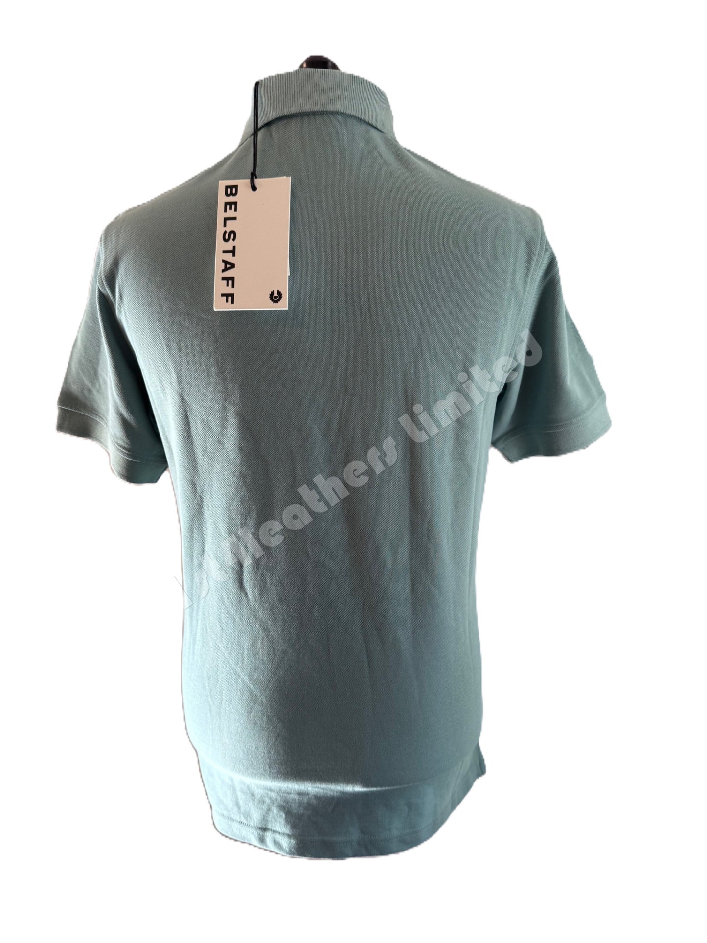 BELSTAFF PIQUE COTTON POLO SHIRT OIL BLUE MEDIUM RRP £95 BNWT