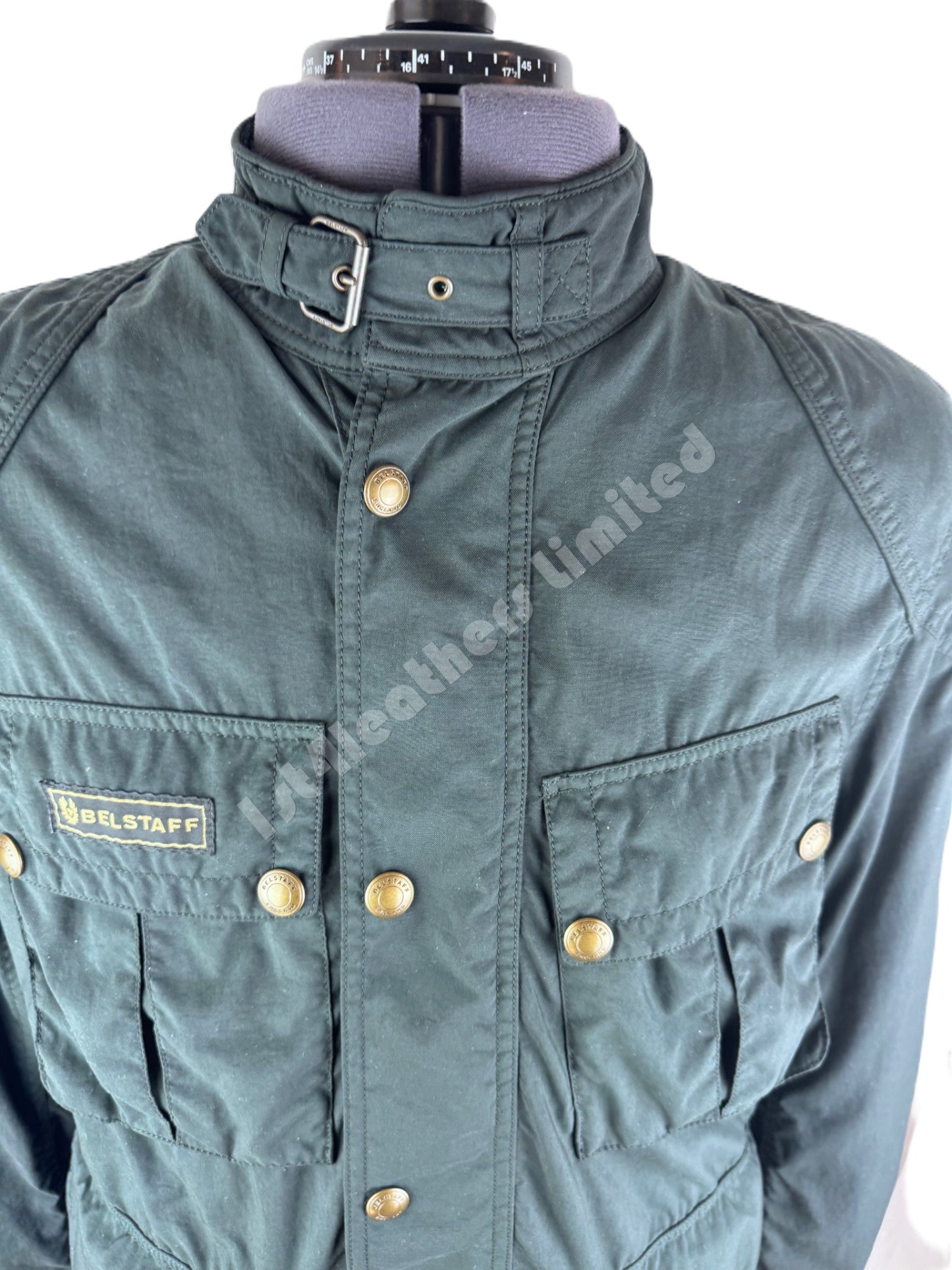 BELSTAFF TUDOR MOTORCYCLE JACKET BRITISH RACING GREEN UK46 3XL RRP £525 BNWT