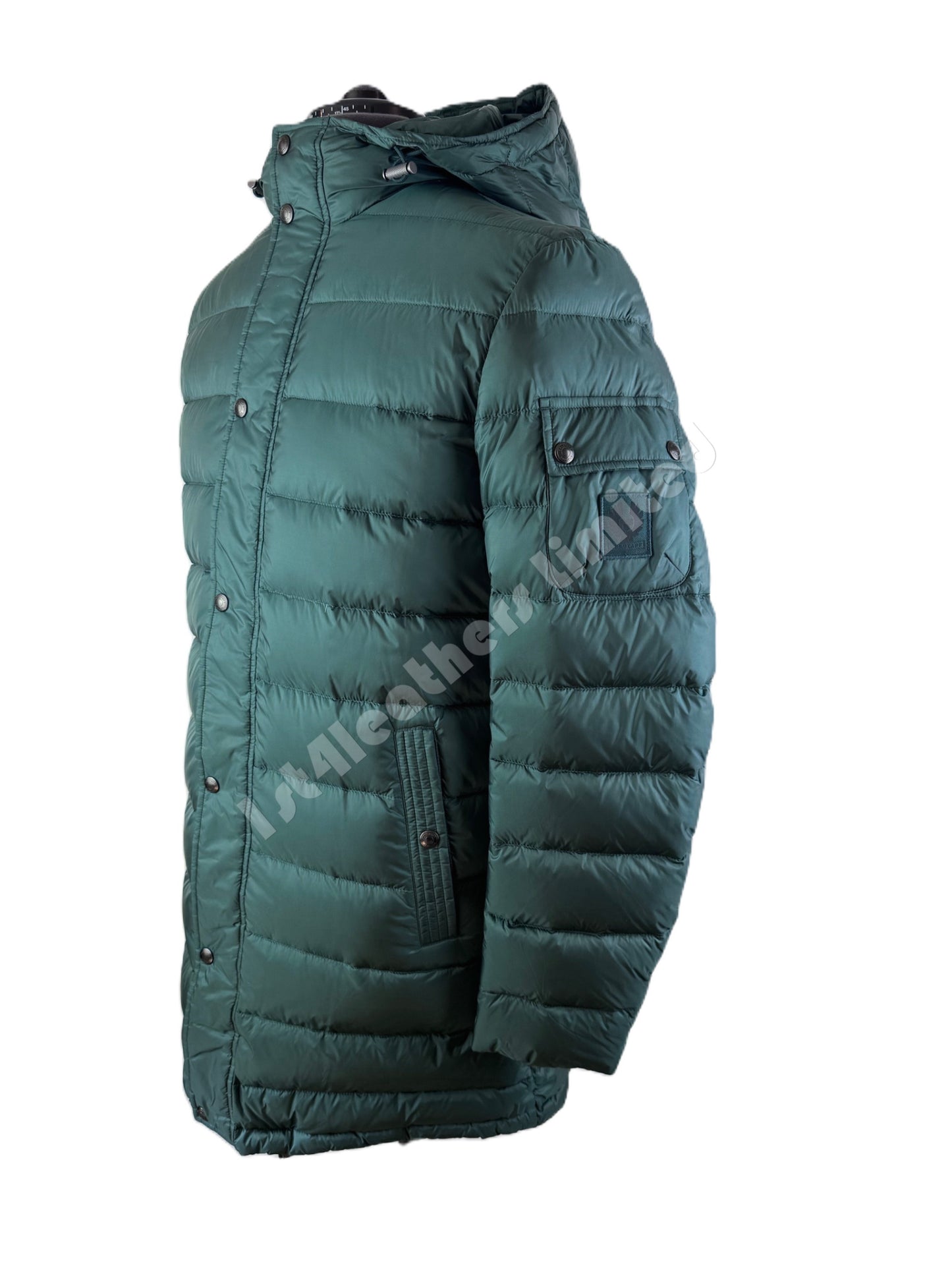 BELSTAFF STADIA DOWN HOOD PUFFA PARKA JACKET COAT ATLAS GREEN RRP £450 BNWT