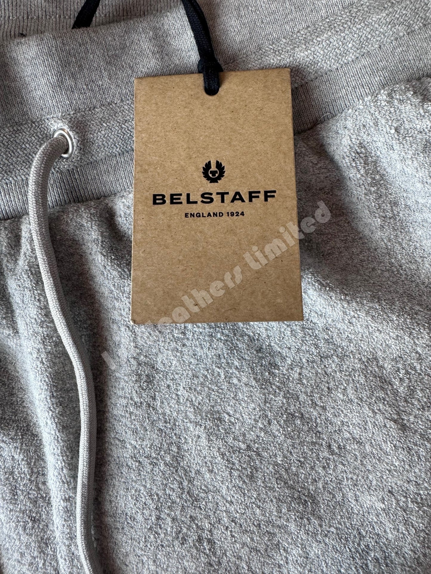 Belstaff Trawler Towelling Sweatshorts in Old Silver Heather Grey 2XL RRP £150 BNWT