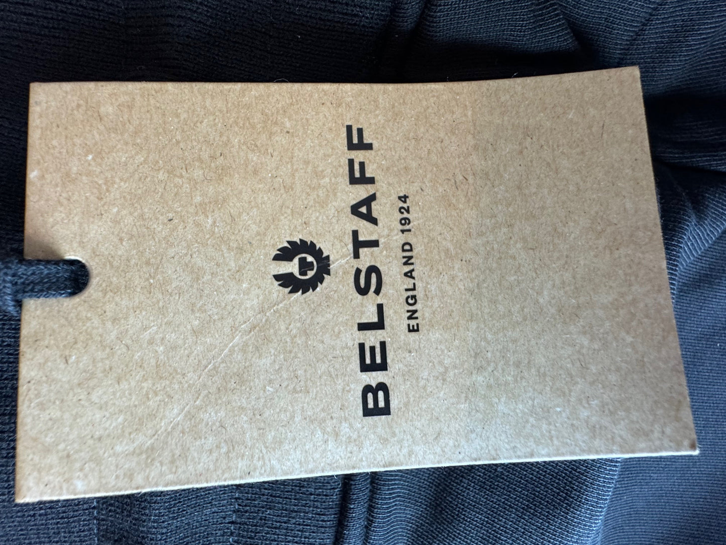 Belstaff Reflex Side Tape Logo Sweatshorts in Black (Large) RRP £140 BNWT