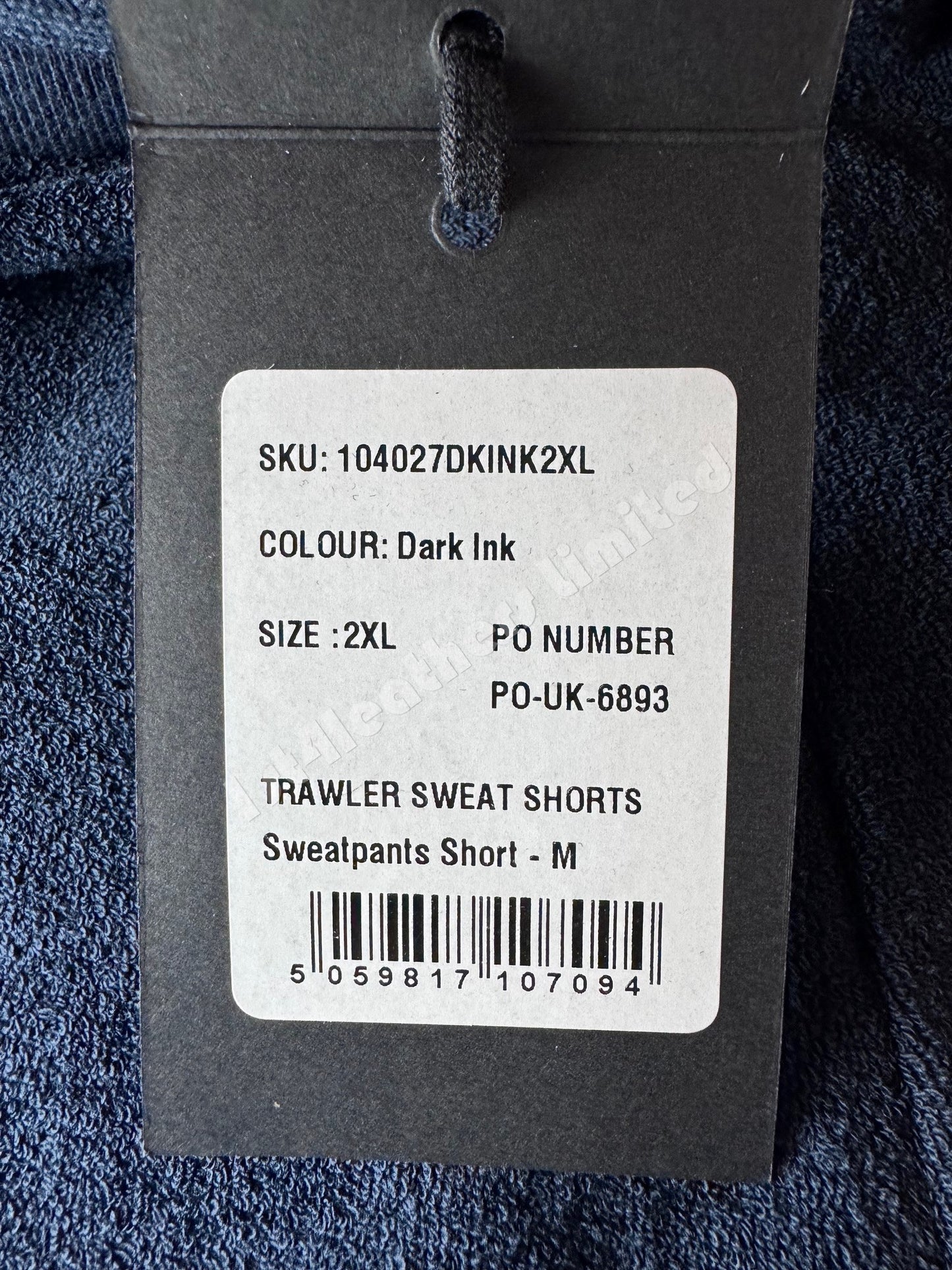 Belstaff Trawler Towelling Sweatshorts in Dark Ink