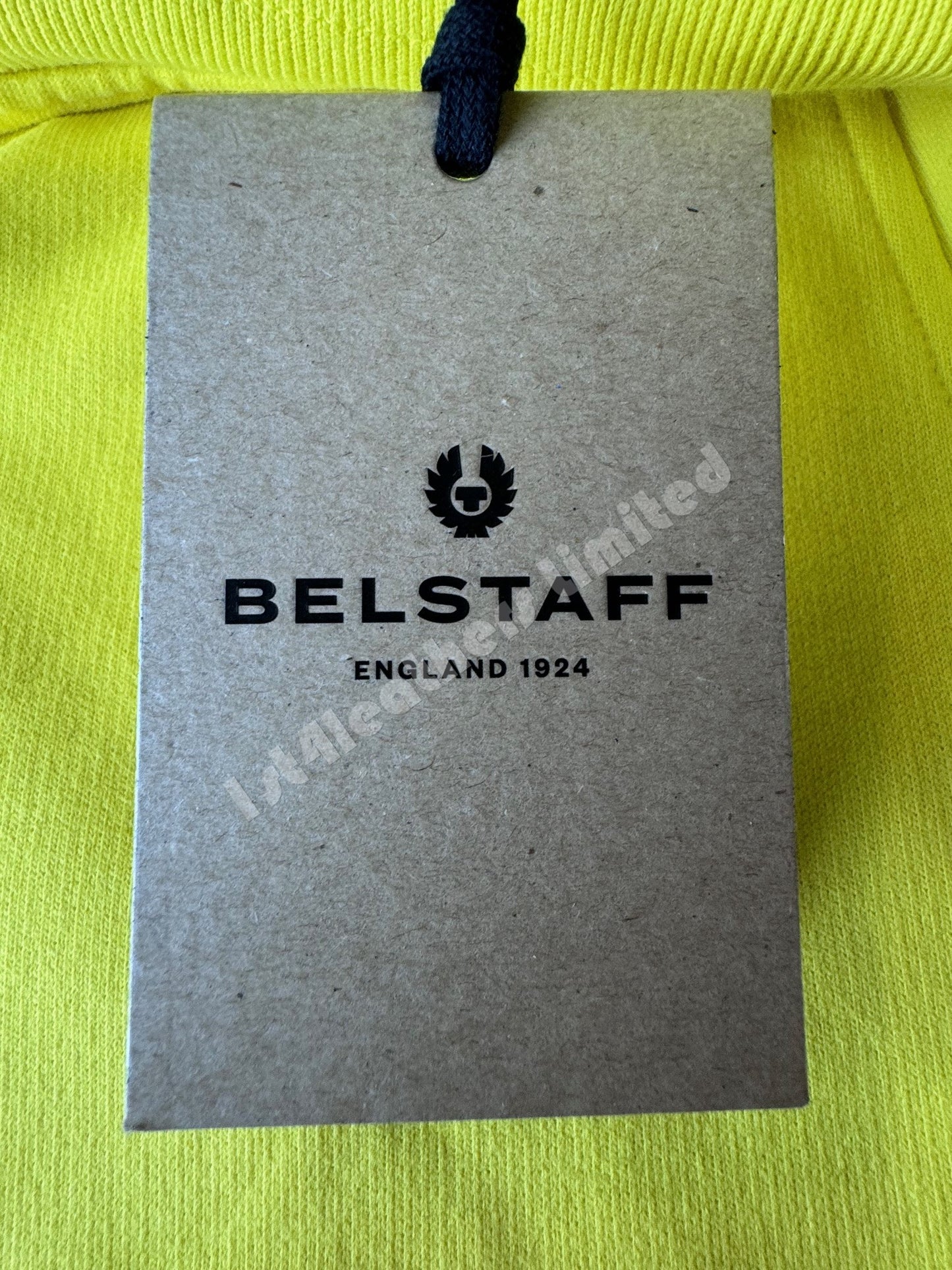 BELSTAFF COTTON FLEECE SWEATSHORTS FLASH YELLOW RRP £95