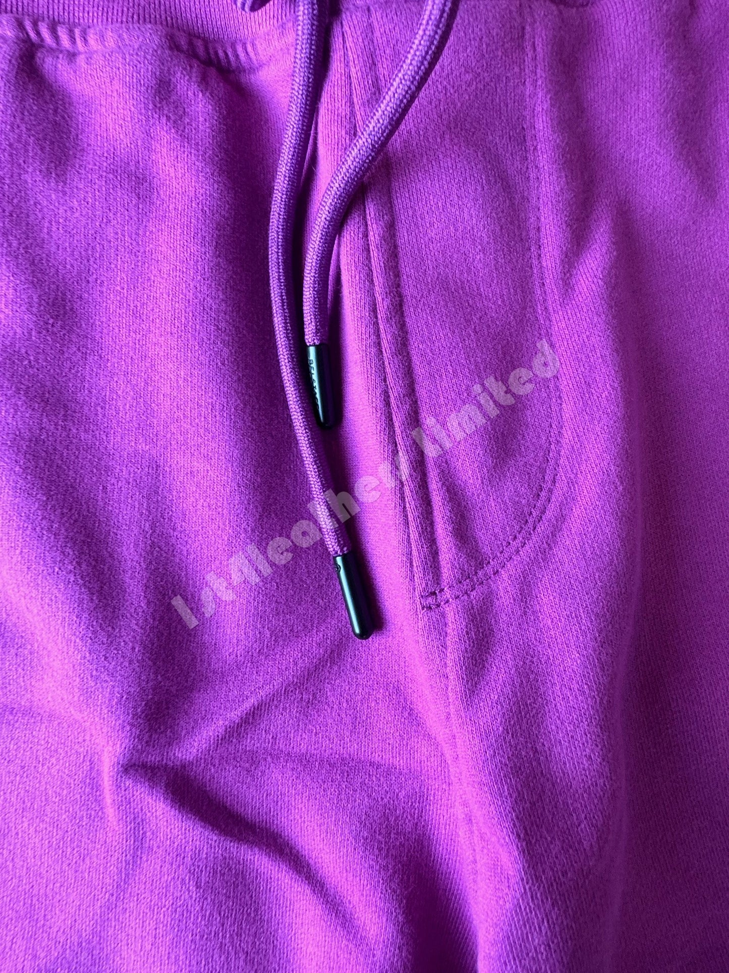 BELSTAFF COTTON FLEECE SWEATSHORTS BRIGHT PURPLE RRP £95