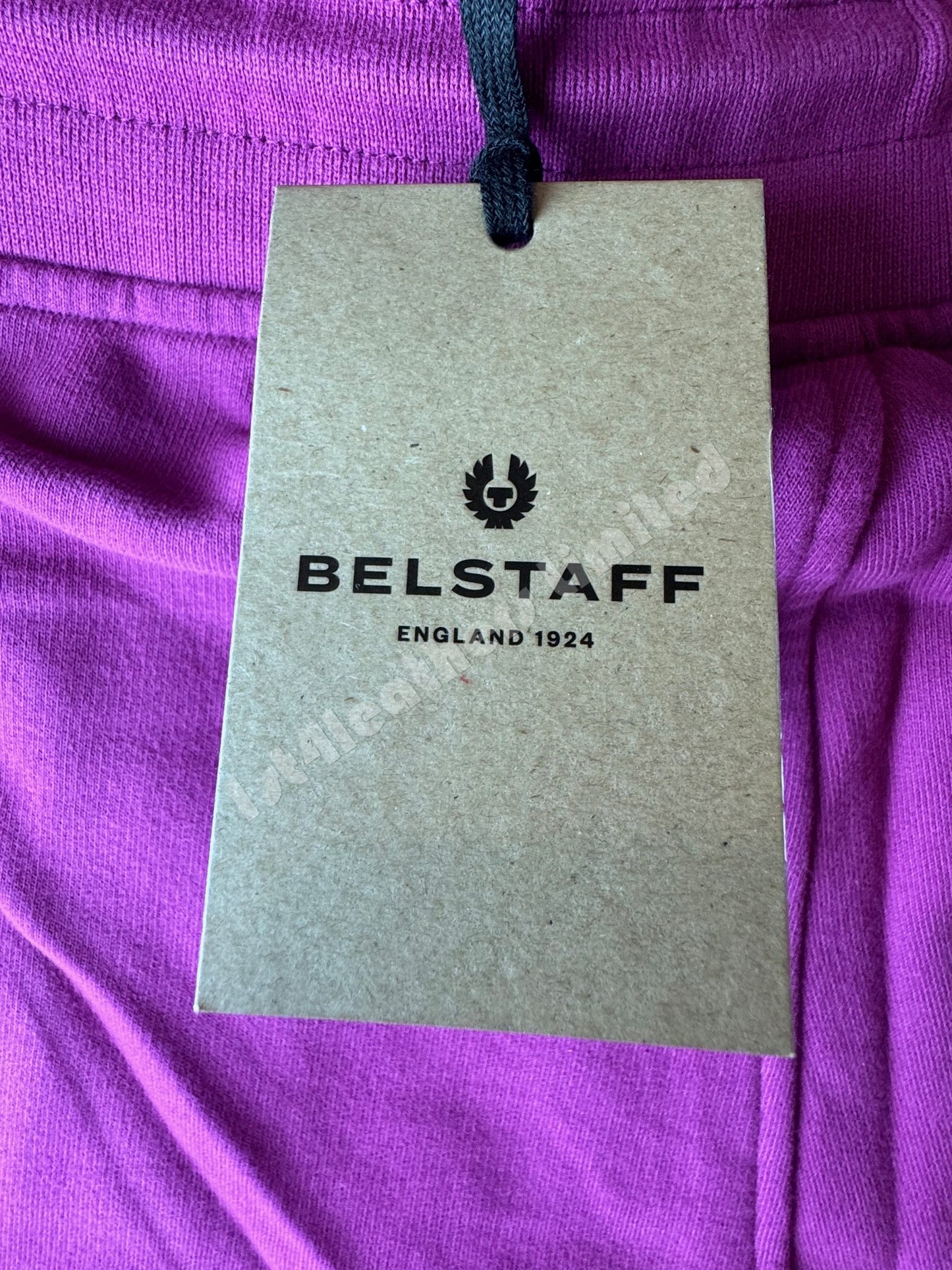 BELSTAFF COTTON FLEECE SWEATSHORTS BRIGHT PURPLE RRP £95