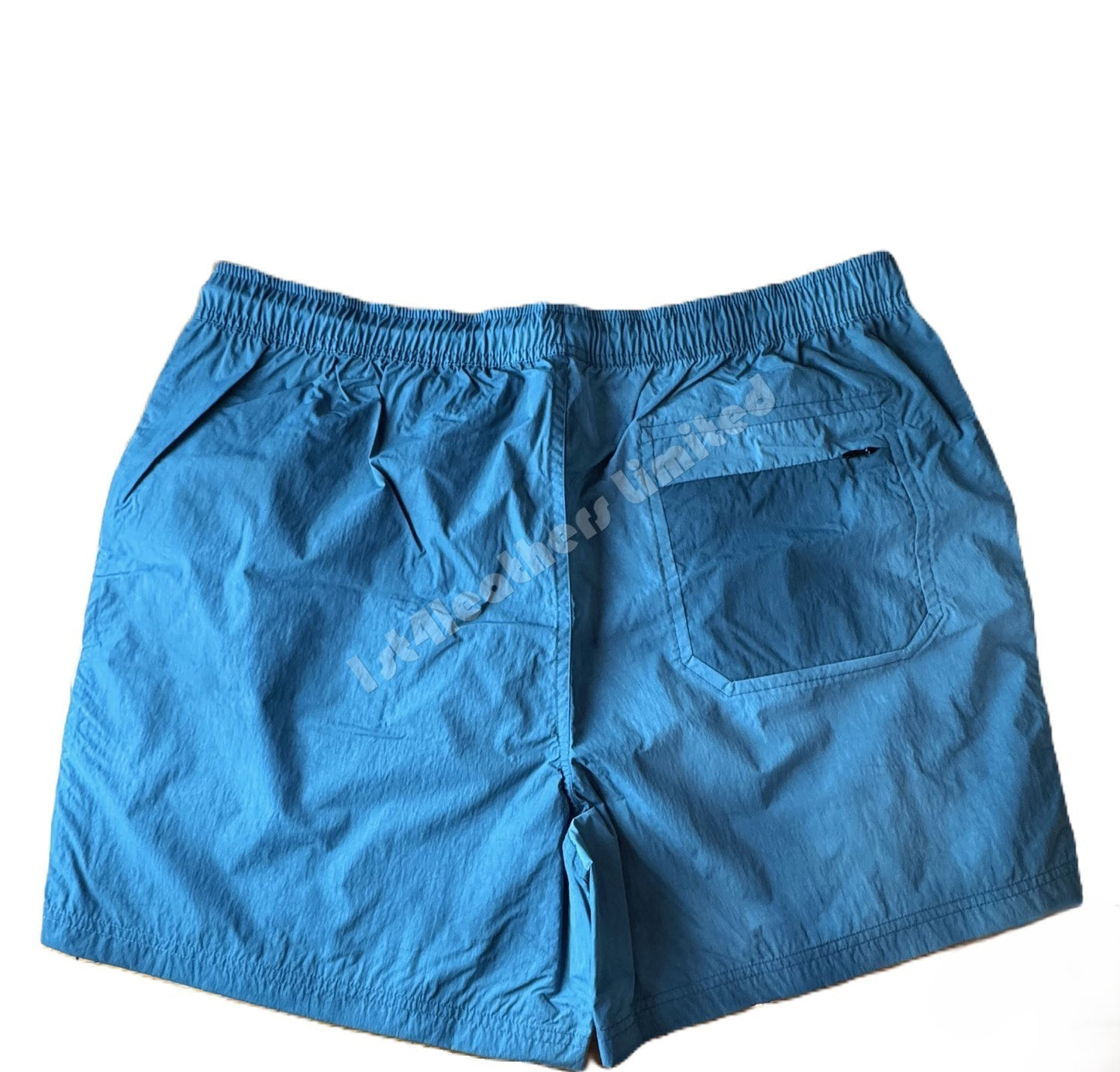 BELSTAFF BREAKER RIPPLE SHELL SHORTS IN WAVE DYE OCEAN BLUE RRP £175