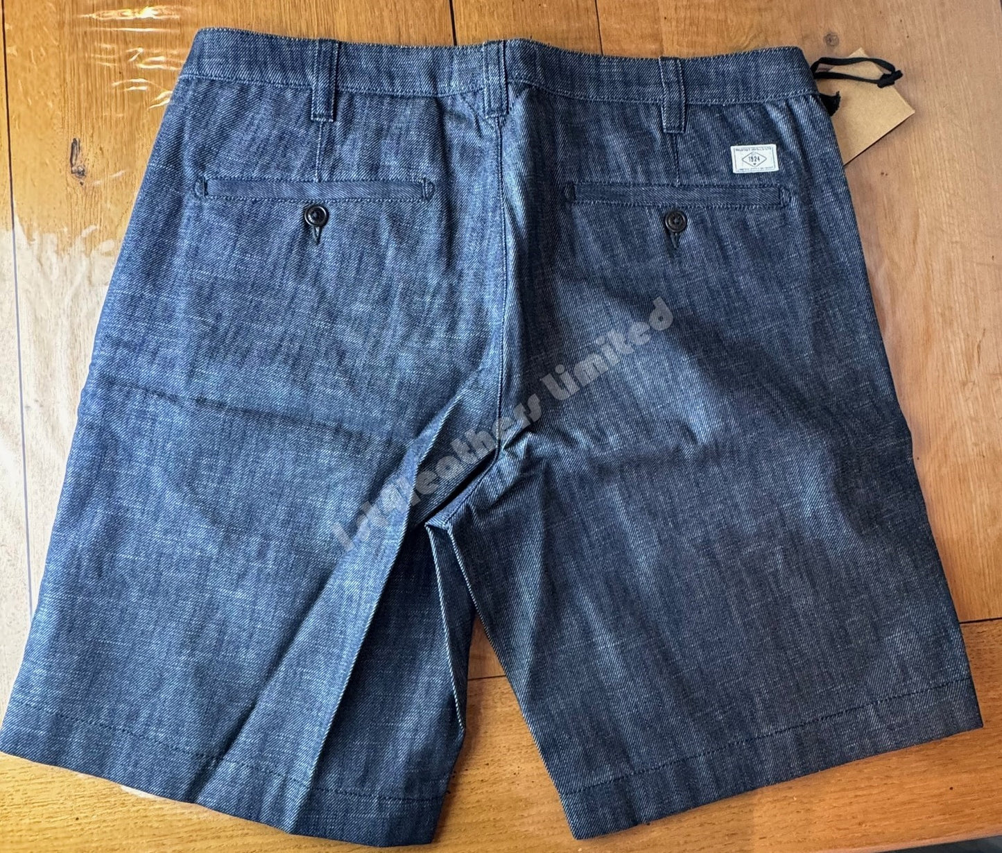 Belstaff Officer Chino Shorts in Indigo Denim Blue (32 Waist) RRP £110 BNWT