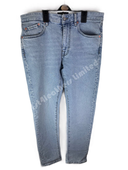 BELSTAFF LONGTON SLIM FIT JEANS LIGHT STONE WASH BLUE 32W 34L (32 LONG) RRP £130