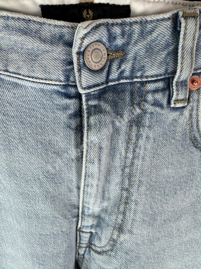 BELSTAFF LONGTON SLIM FIT JEANS LIGHT STONE WASH BLUE 32W 34L (32 LONG) RRP £130