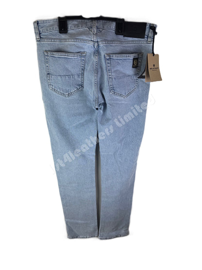 BELSTAFF LONGTON SLIM FIT JEANS LIGHT STONE WASH BLUE 32W 34L (32 LONG) RRP £130