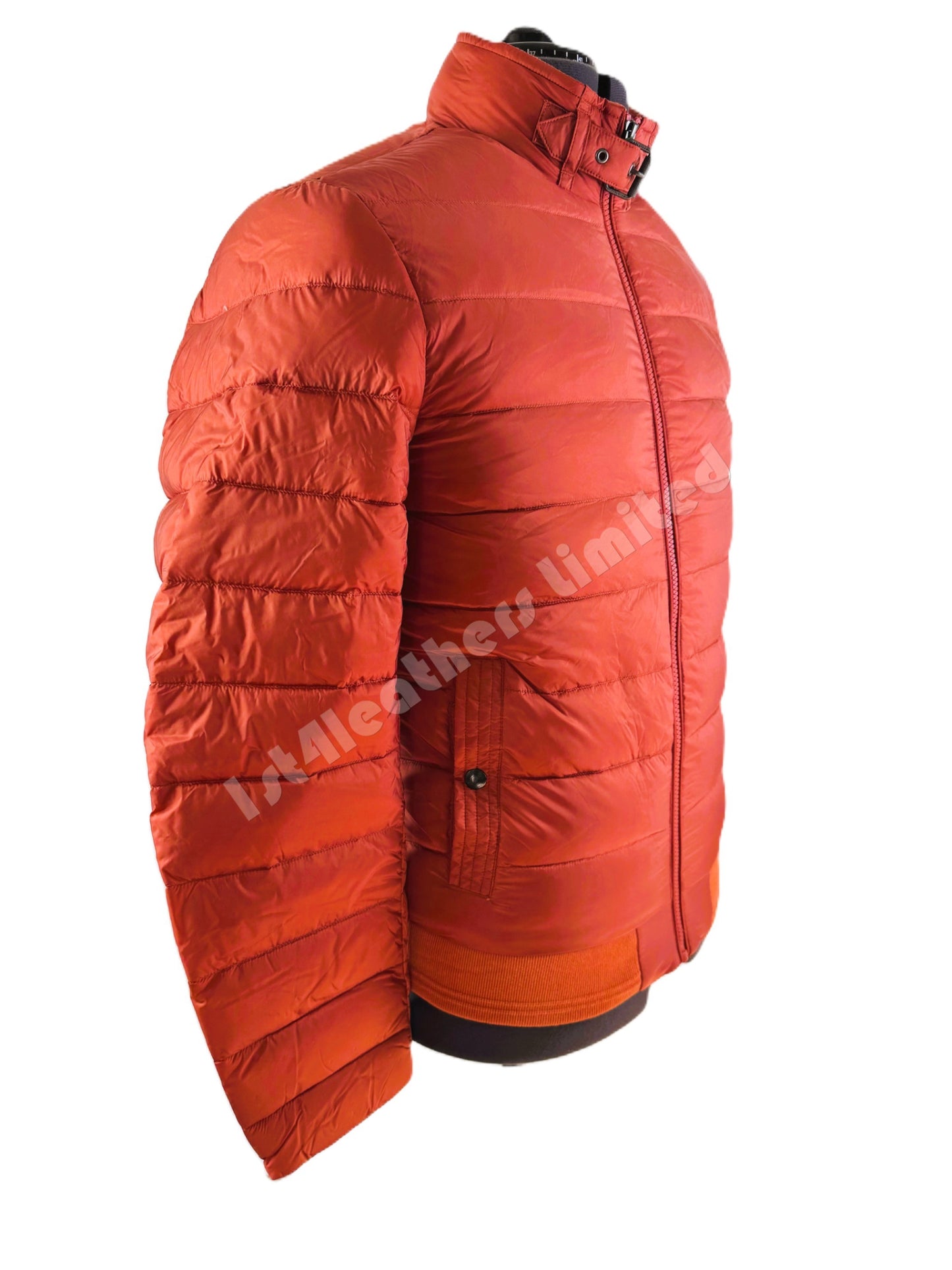 BELSTAFF CIRCUIT DOWN PUFFA BOMBER JACKET TONAL AMBER ORANGE UK38 M RRP £350 NEW