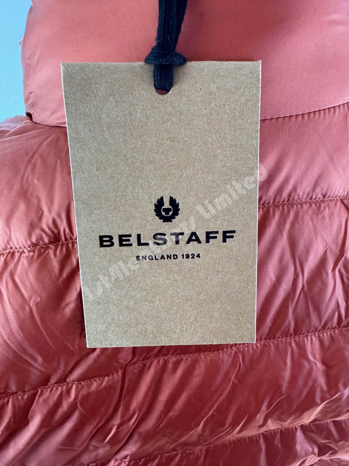 BELSTAFF CIRCUIT DOWN PUFFA BOMBER JACKET TONAL AMBER ORANGE UK38 M RRP £350 NEW