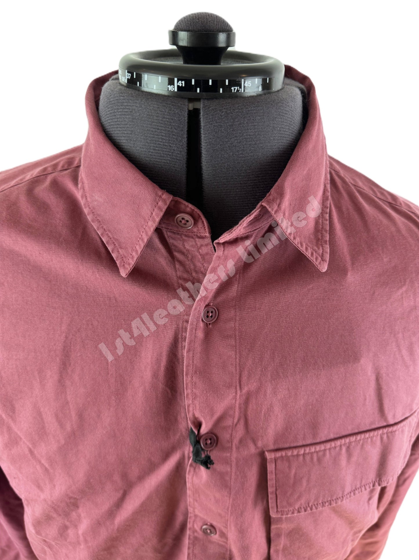 BELSTAFF SCALE COTTON LONG SLEEVE SHIRT MULBERRY RED RRP £140 BNWT