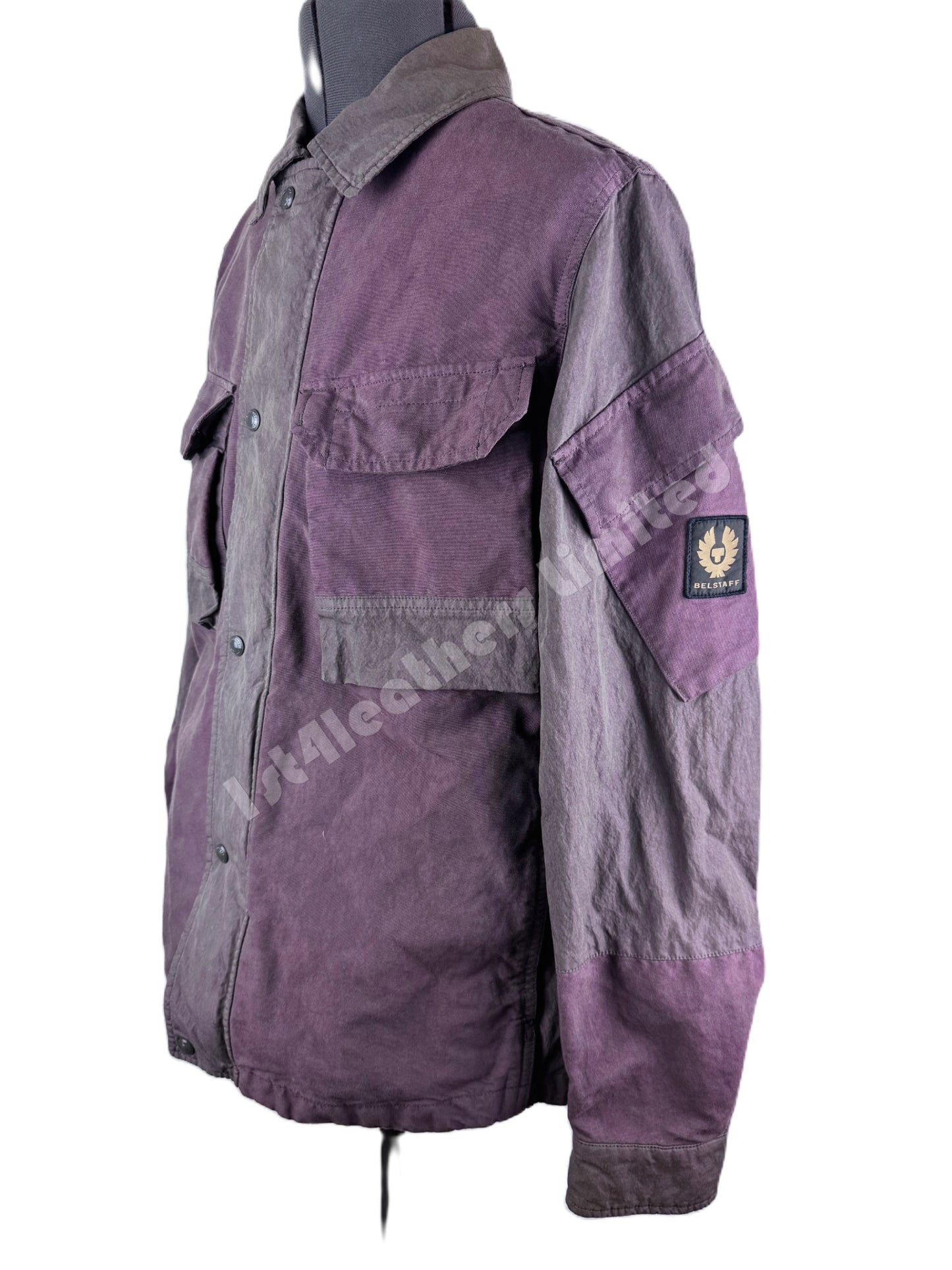 BELSTAFF CANTEEN COTTON JACKET PAVEMENT PURPLE/WINE RRP £625 BNWT