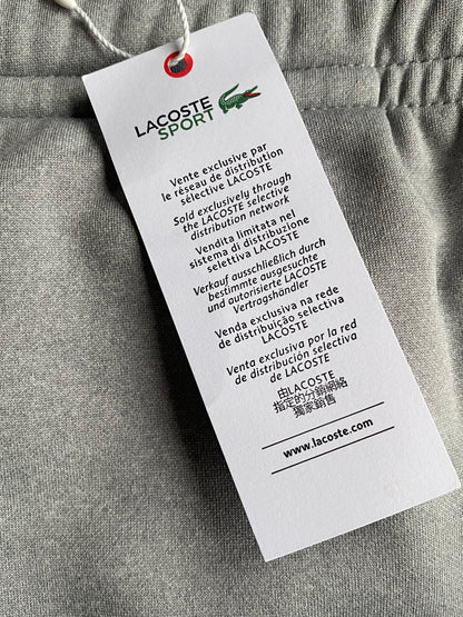 LACOSTE SPORT LIGHT GREY POLYESTER SWEATPANTS SIZE 7 XXL RRP £80 BNWT