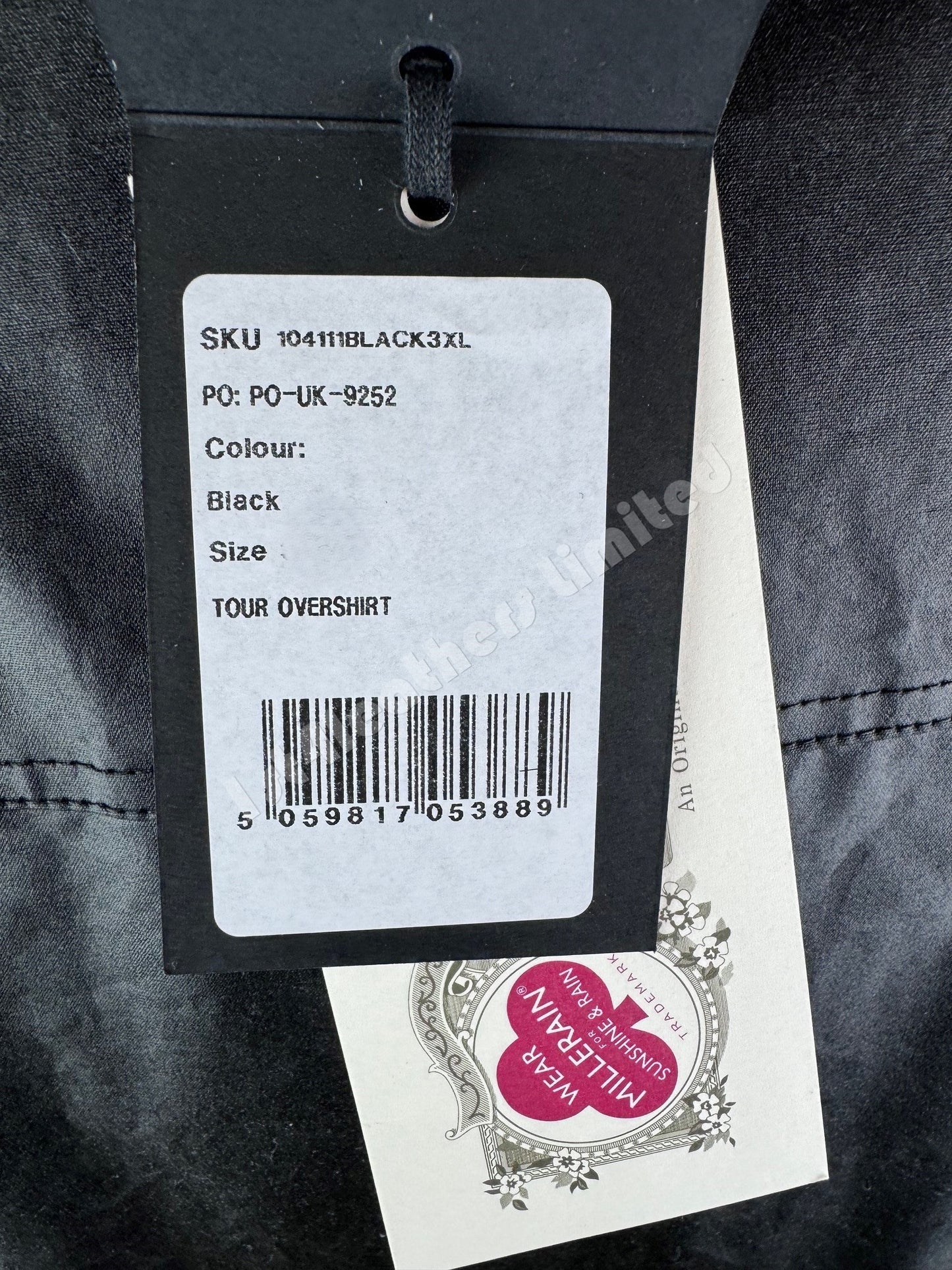 BELSTAFF TOUR WAXED COTTON OVERSHIRT JACKET BLACK 3XL RRP £325 BNWT