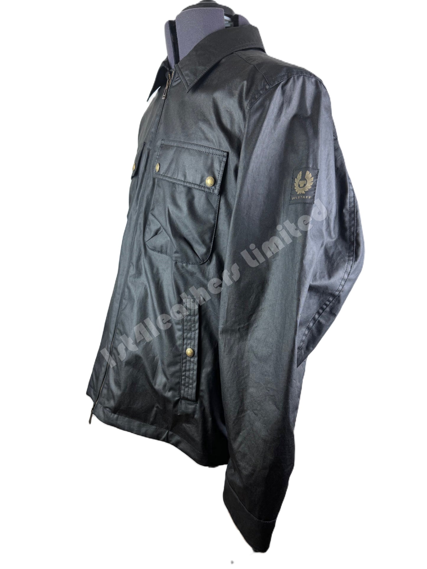 BELSTAFF TOUR WAXED COTTON OVERSHIRT JACKET BLACK 3XL RRP £325 BNWT
