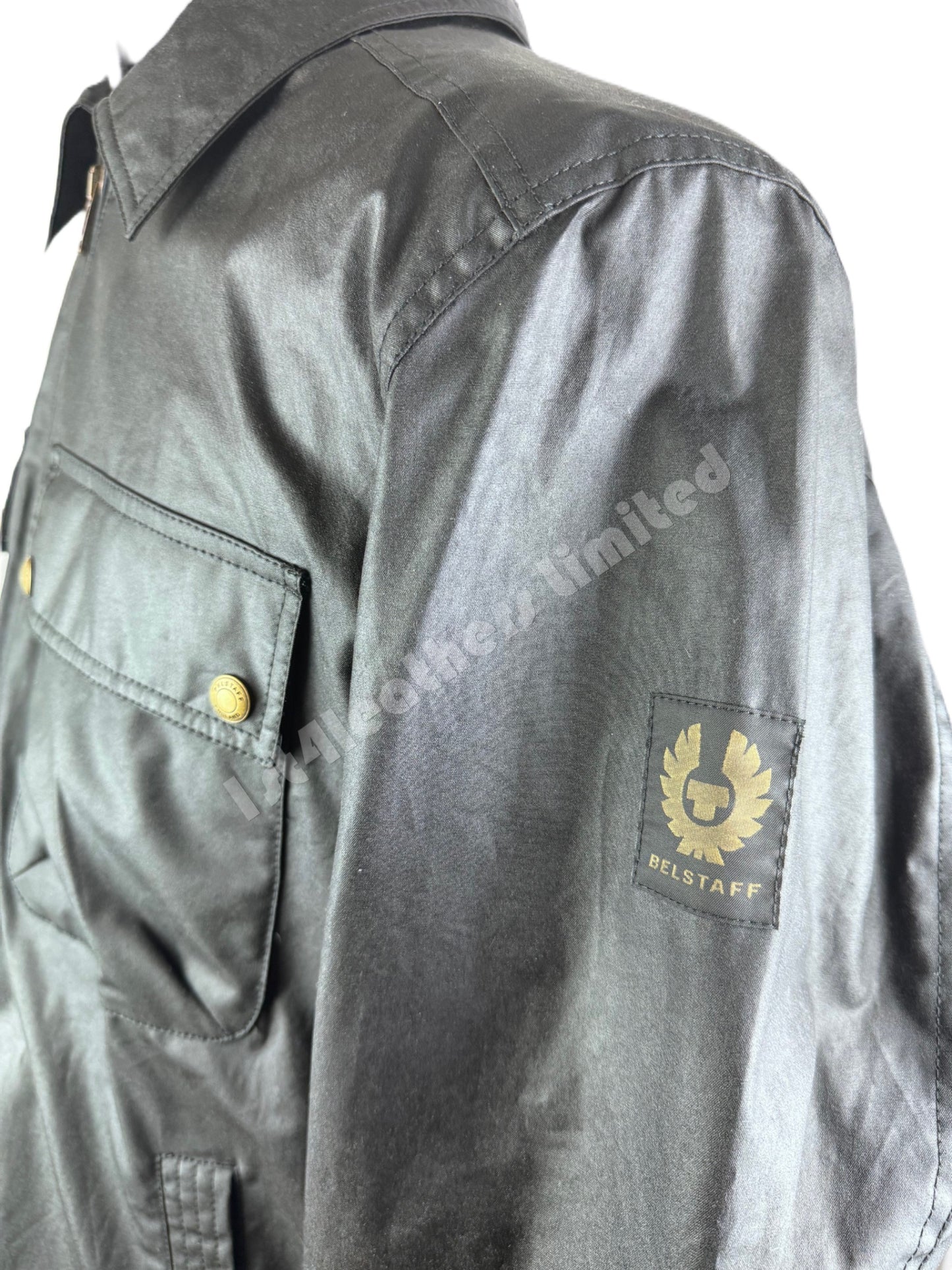 BELSTAFF TOUR WAXED COTTON OVERSHIRT JACKET BLACK 3XL RRP £325 BNWT