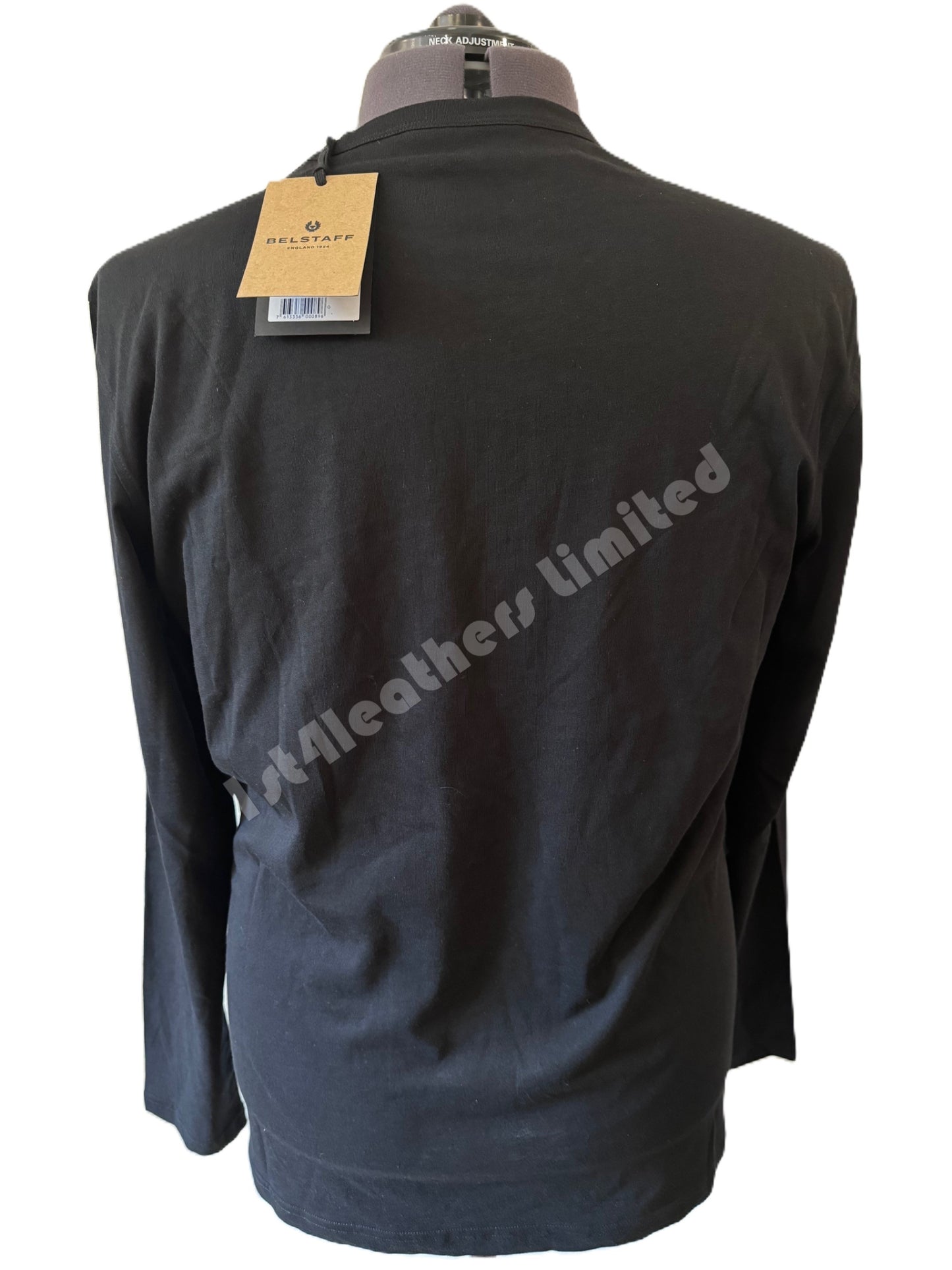 BELSTAFF PHOENIX PATCH LONG SLEEVE T-SHIRT BLACK RRP £75 BNWT