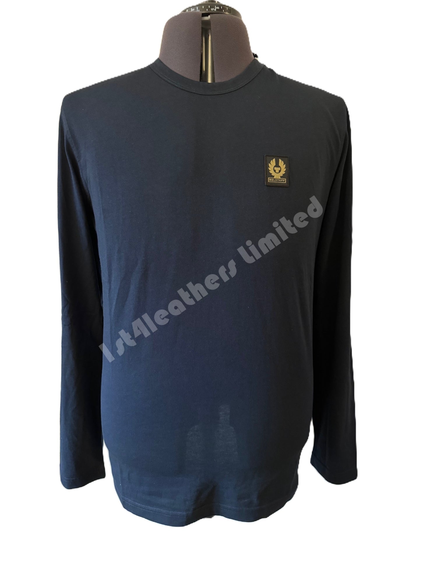 BELSTAFF PHOENIX PATCH LONG SLEEVE COTTON T-SHIRT DARK INK 3XL RRP £70 BNWT