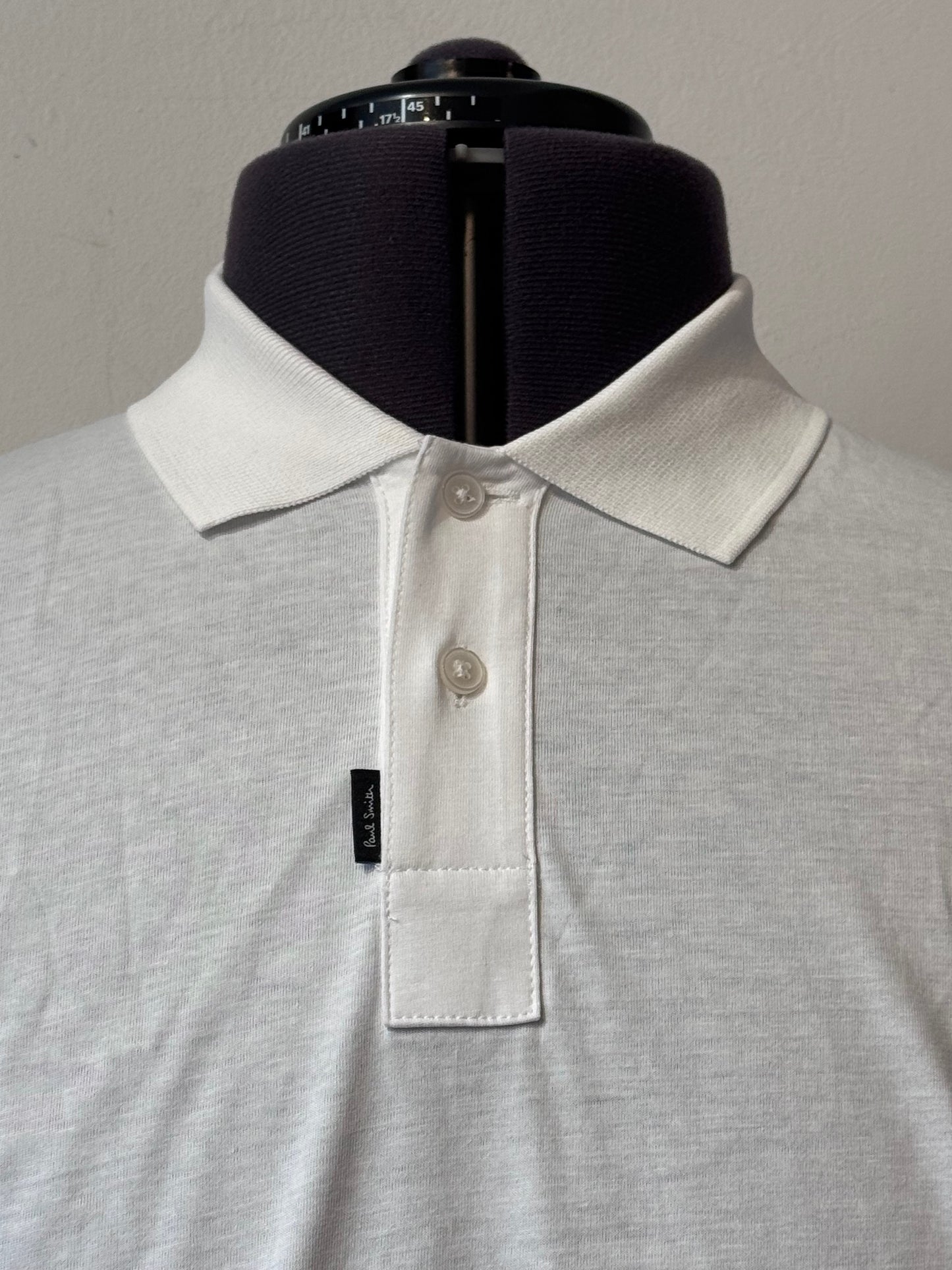PAUL SMITH PS COTTON POLO SHIRT WHITE 3XL RRP £90 BNWT